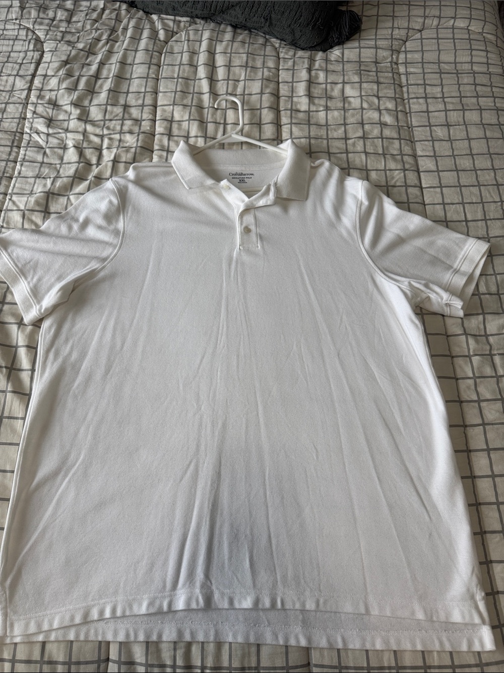 croft & barrow Men's White Polo Shirt - Classic Short Sleeve